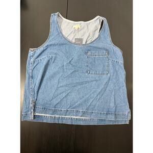 NWT Women's Denim Tank Top - Universal Thread Medium Wash size 2X